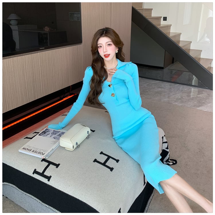 【dress】ニットワンピース　M25497