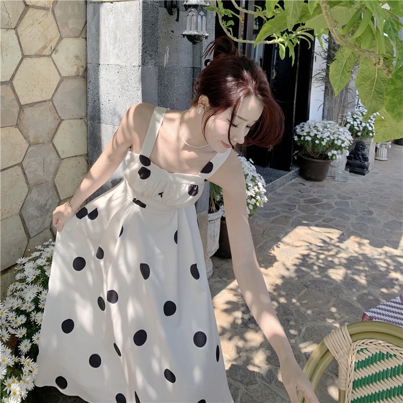 【dress】ドット柄ワンピース　M25285