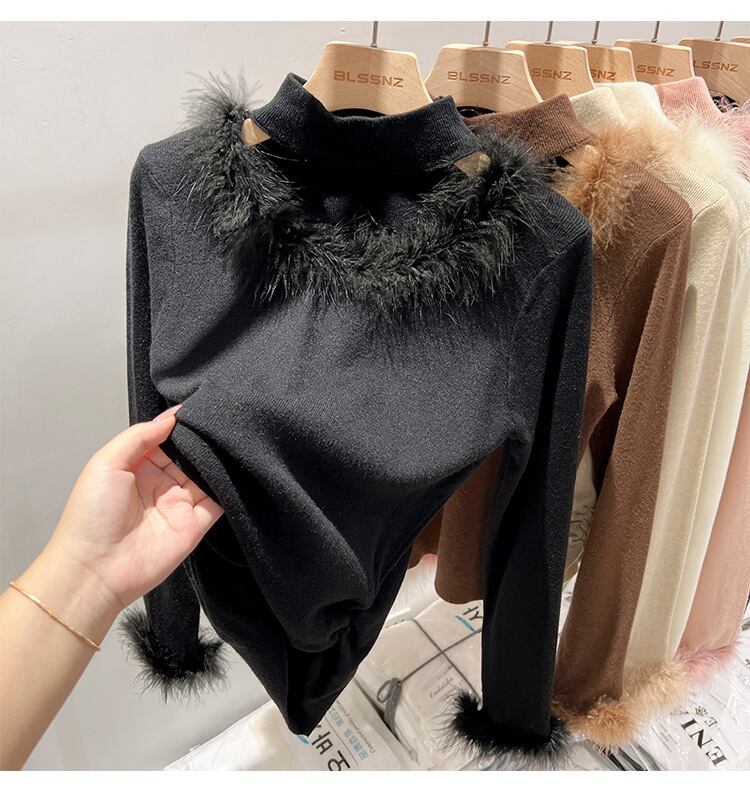 【tops】ファーニットトップス　M27760