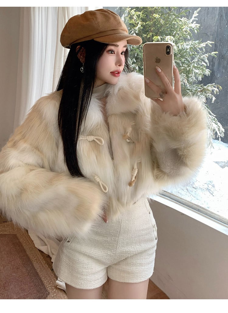 【outer】ファーショートコート　M27342