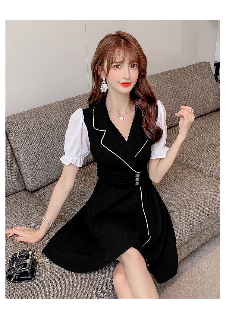 【dress】ファッションand清新!気質満点レトロスウィート着痩せワンピース G1506