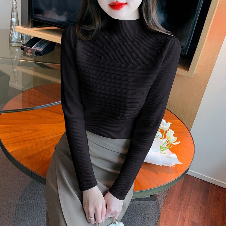 【tops】パールニットトップス　M27553