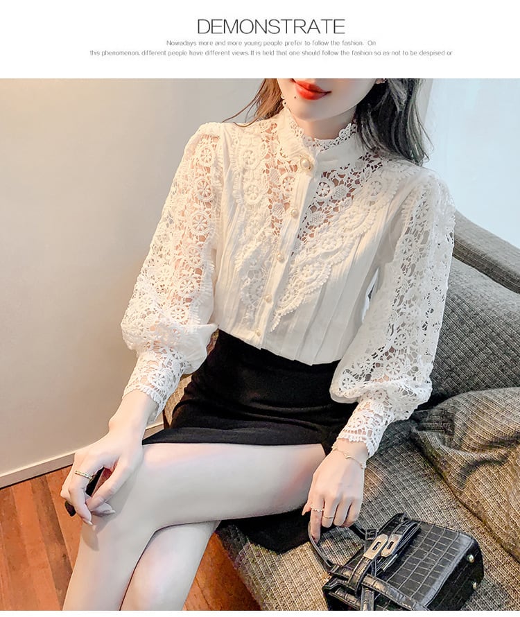【tops】レースブラウス　M29073