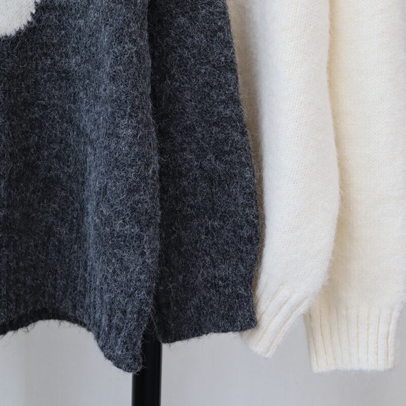 【tops】クルーネックニットセーター　M27295