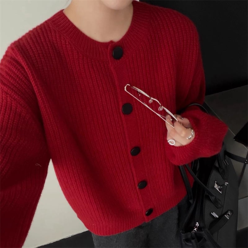 【outer】ニットカーディガン Q7160
