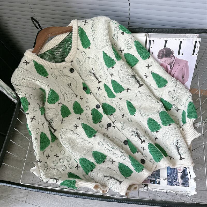 【outer】ニットカーデ　M28387