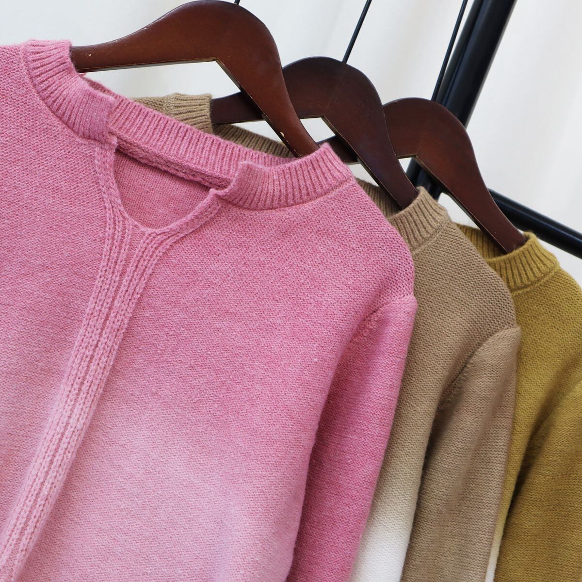 【tops】グラデーションニットセーター　M18919
