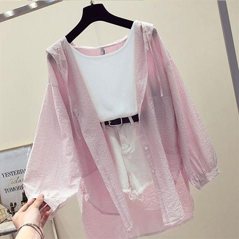 【tops】紫外線対策シャツトップス　M24027
