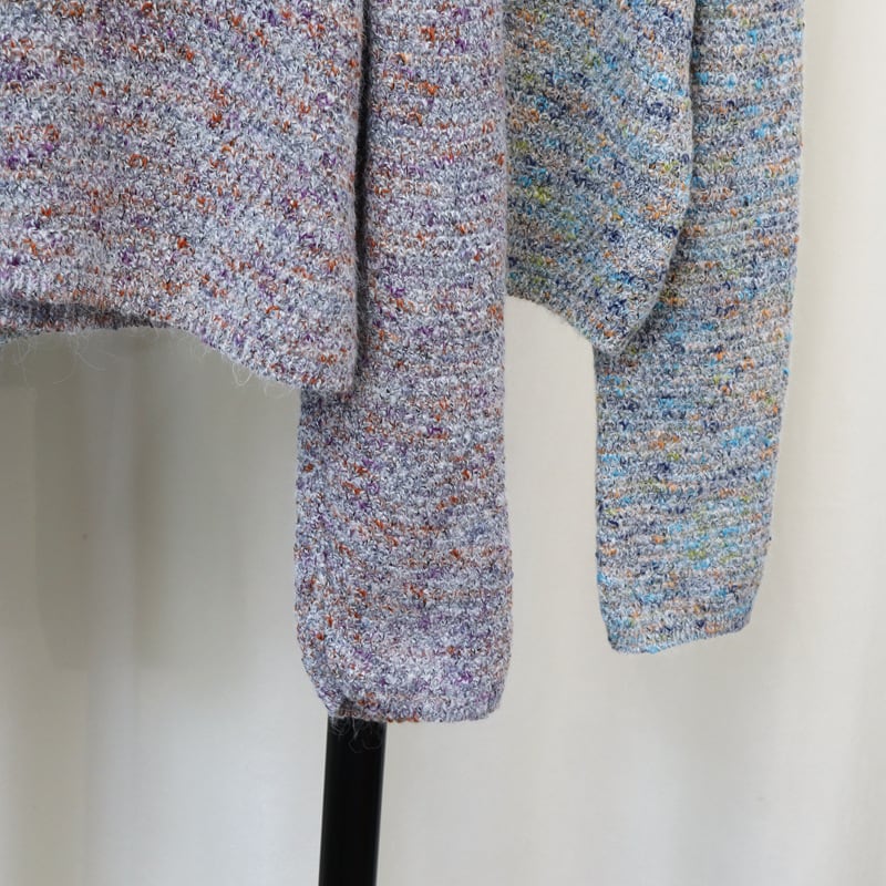 【outer】クルーネックニットカーデ　M25378