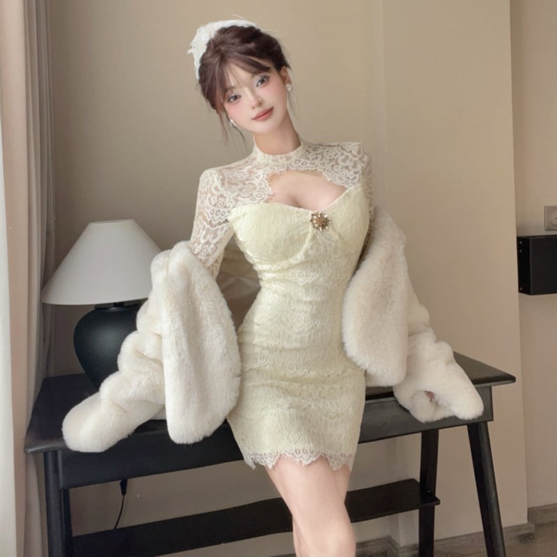 【dress】レースワンピース　M29008