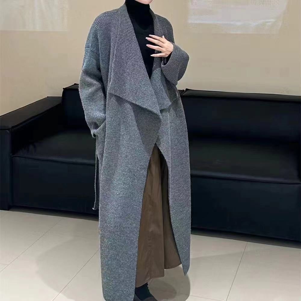 【outer】ロング丈ニットカーデ　M25614