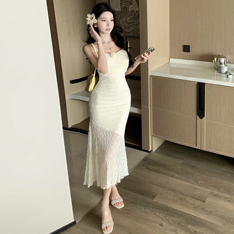 【dress】レースタイトキャミワンピースG21259