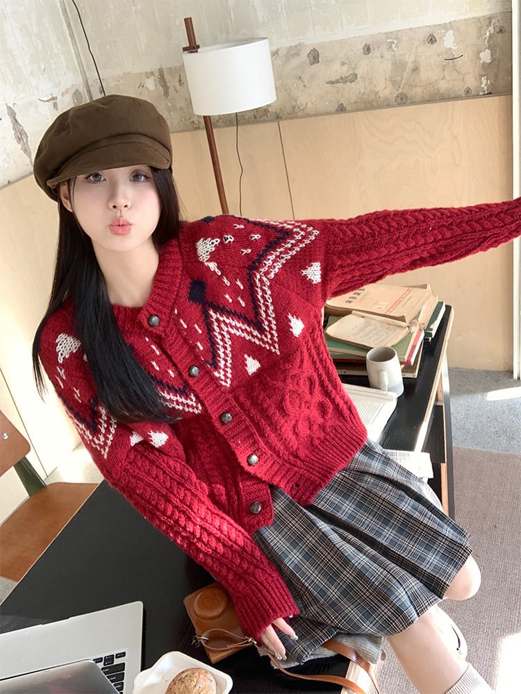 【outer】ニットカーデ　M27681