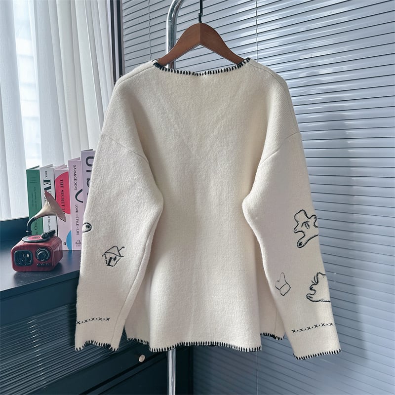 【outer】くまちゃんニットカーデ　M26102