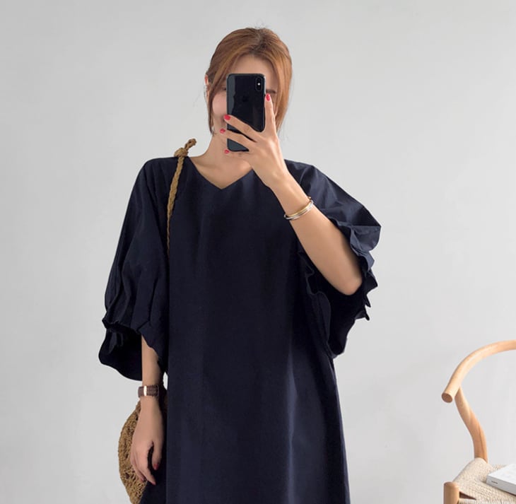 【dress】無地ワンピース　M24017