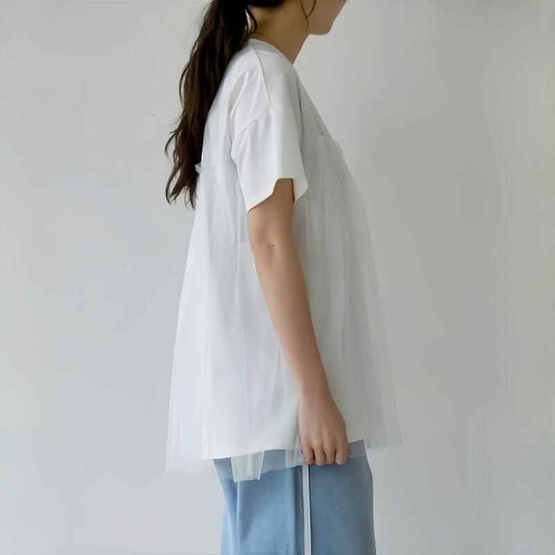 【tops】メッシュ切り替えTシャツG20304