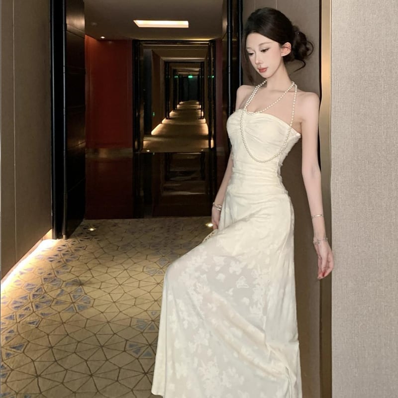 【dress】ロングチューブドレス Q8191