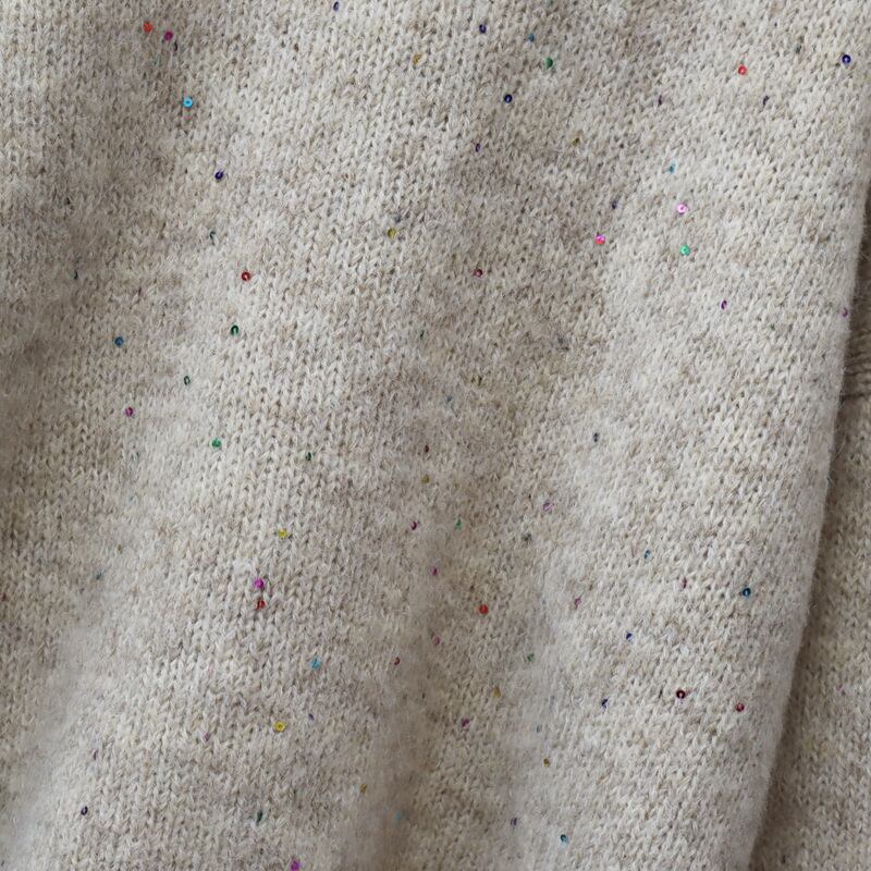 【tops】スパンコールニットセーター　M28590