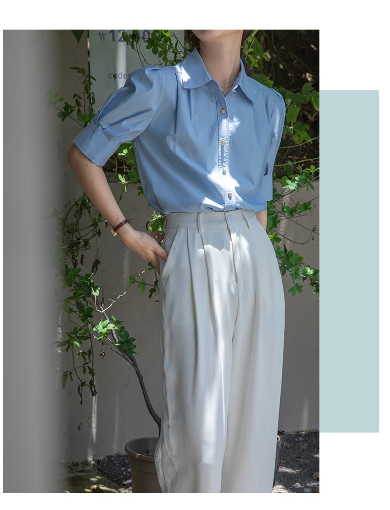 【tops】パフスリーブ ブラウスG20242