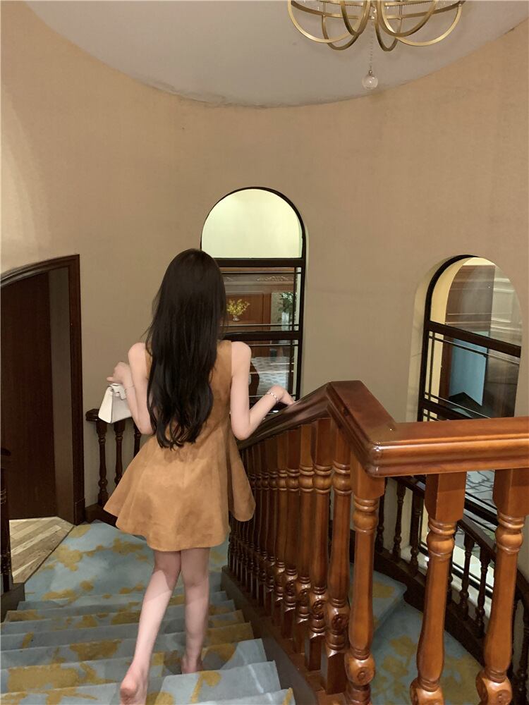 【dress】体型カバーAラインワンピース G21057