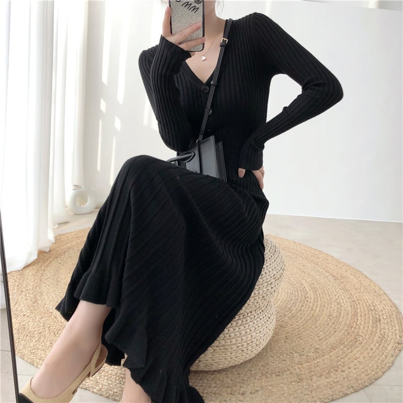 【dress】ニットワンピース　M25489
