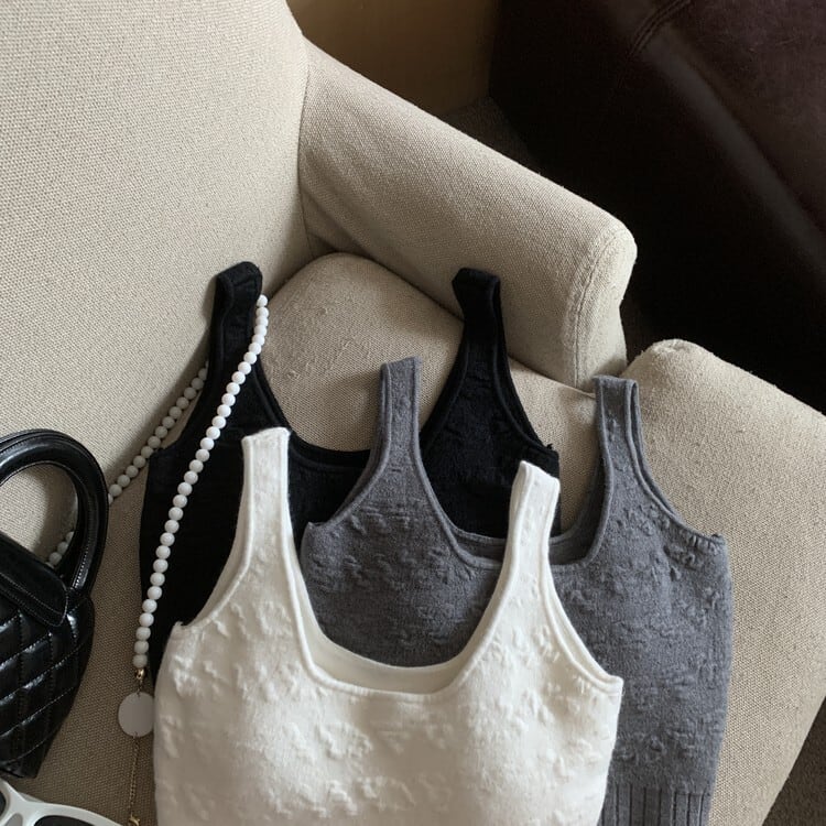 【tops】ニットキャミソール　M25469