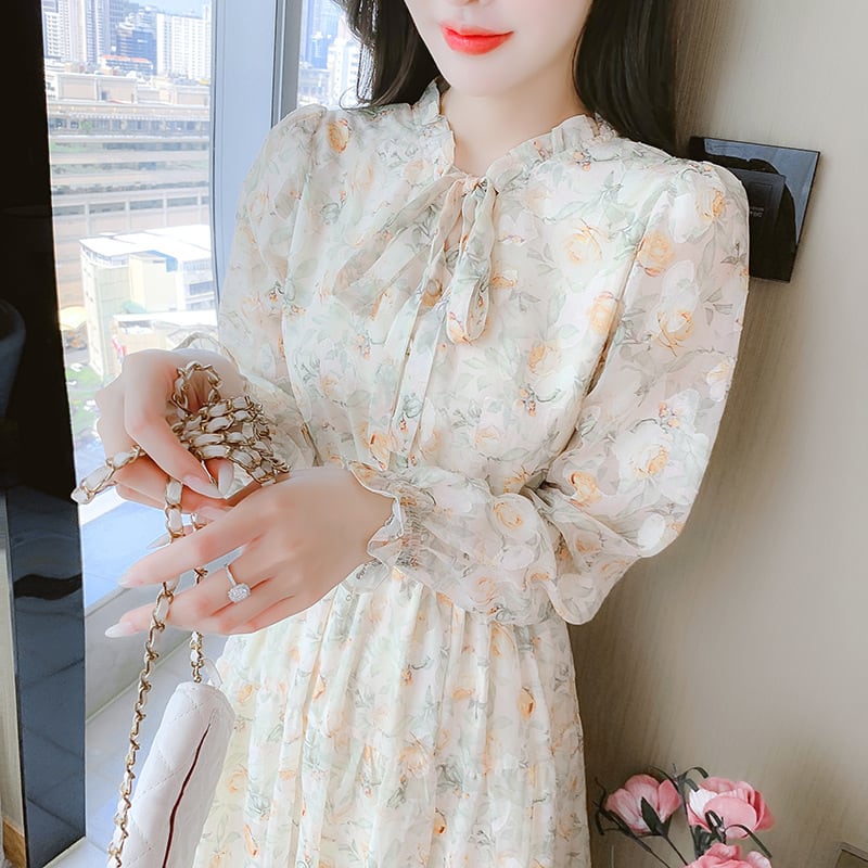 【dress】花柄ワンピース　M25369