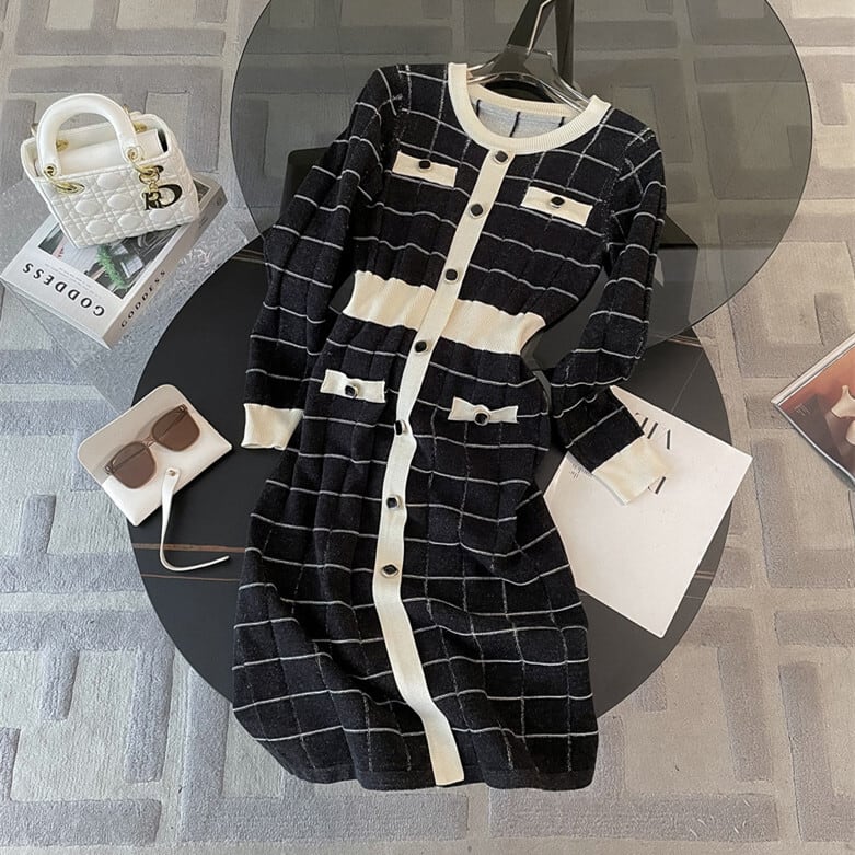 【dress】ニットワンピース　M25380