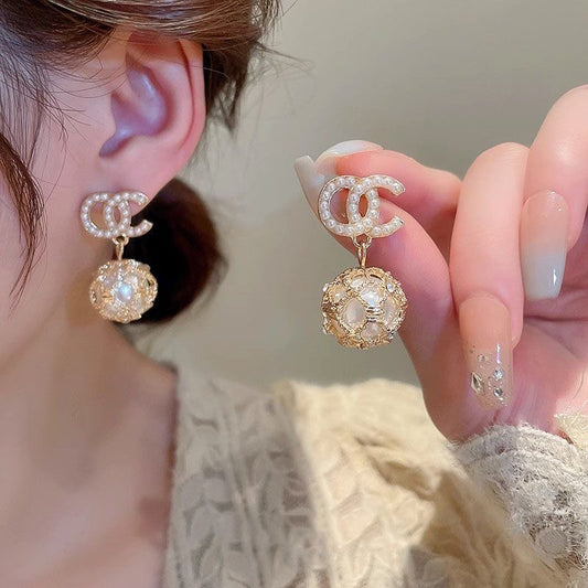 【小物】ビーズピアスアクセサリーF7641