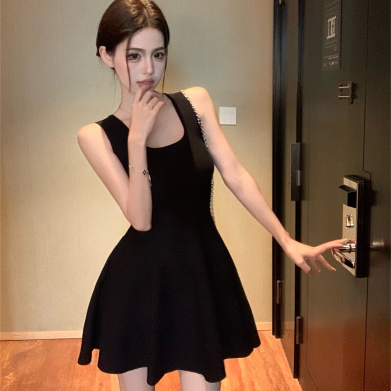 【dress】ノースリーブニットワンピース　M24696