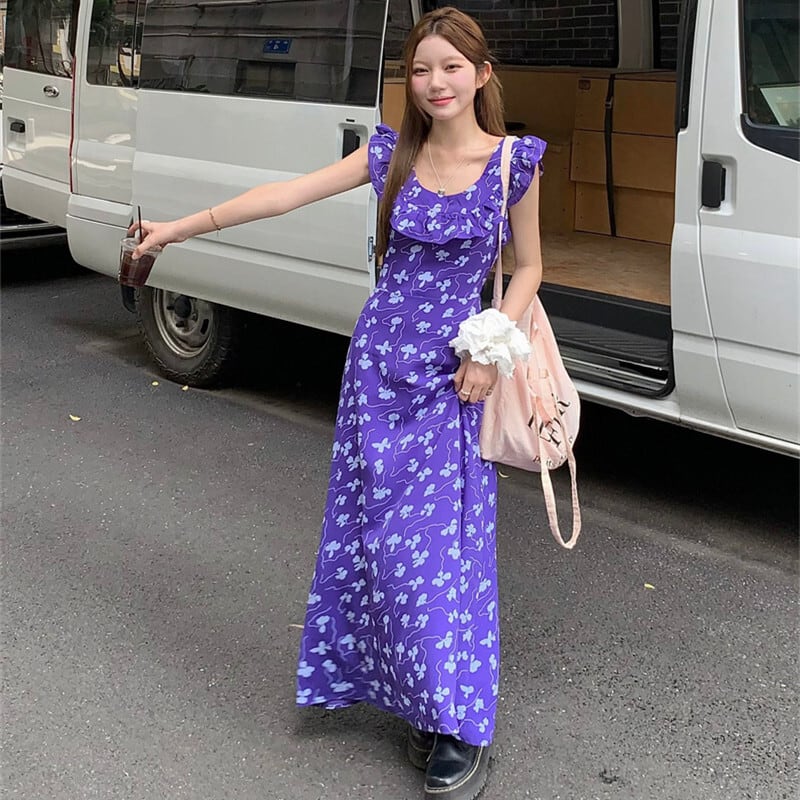 【dress】花柄ワンピース　M24838