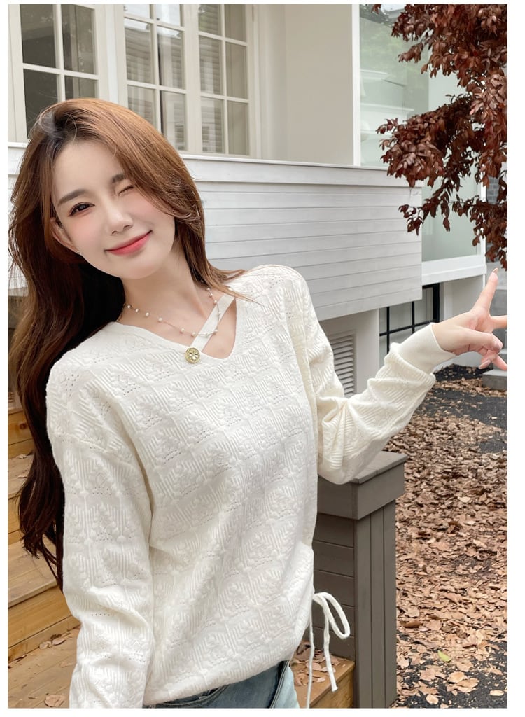 【tops】ニットトップス　M26110