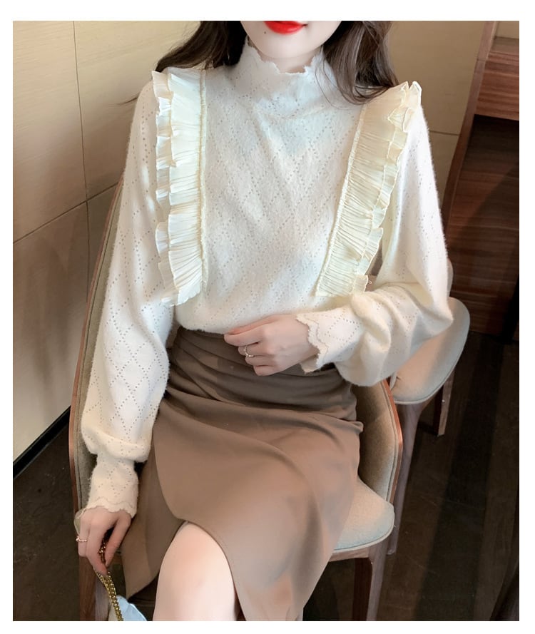 【tops】レースシャツトップス　M28658