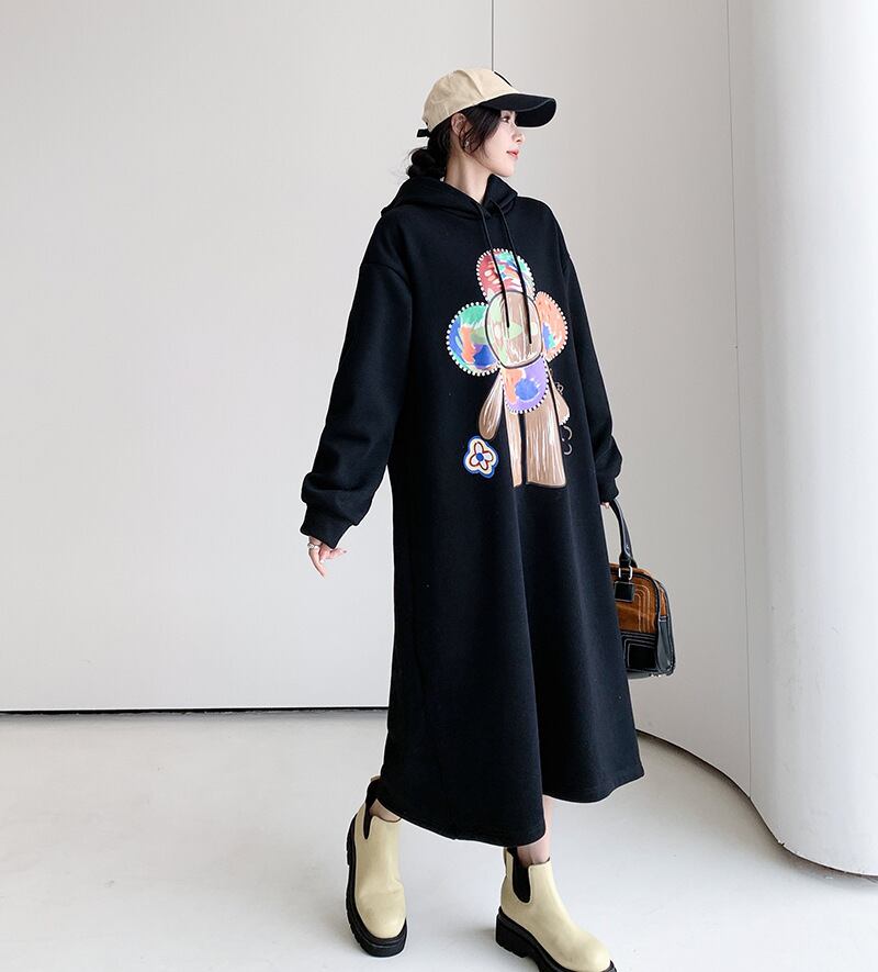 【dress】裹起毛カジュアルワンピース　M18581