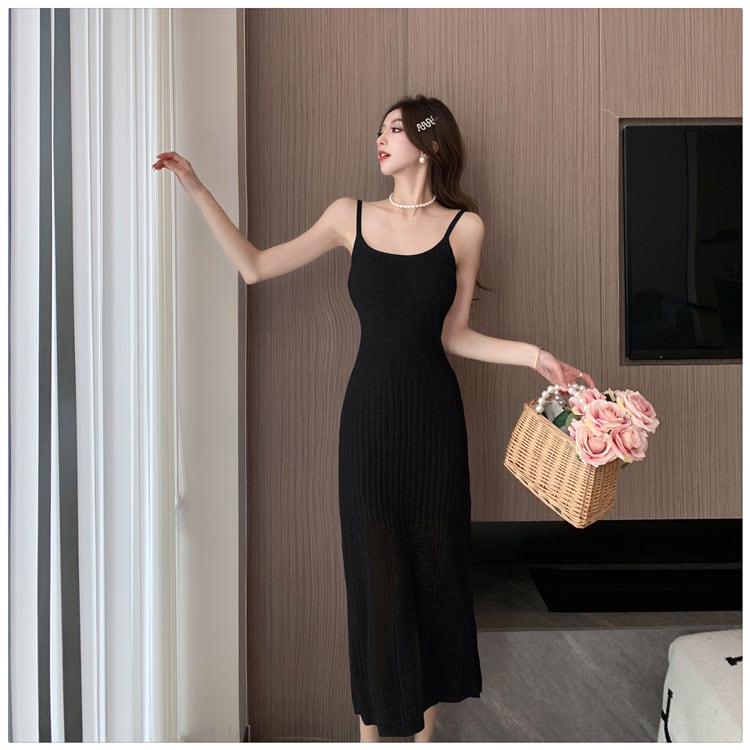 【dress】ニット薄手キャミワンピースG20650