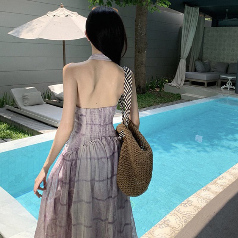 【dress】ホルターネックワンピース　M25133