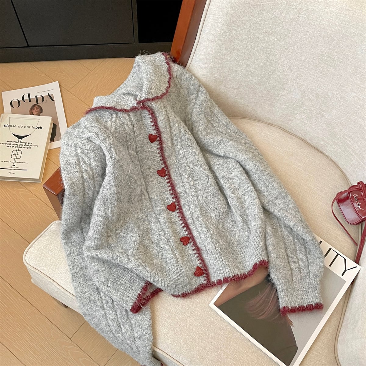 【outer】ニットカーデ　M29202