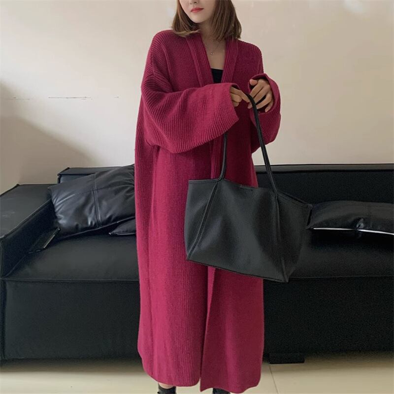 【outer】ロング丈ニットカーデ　M18410