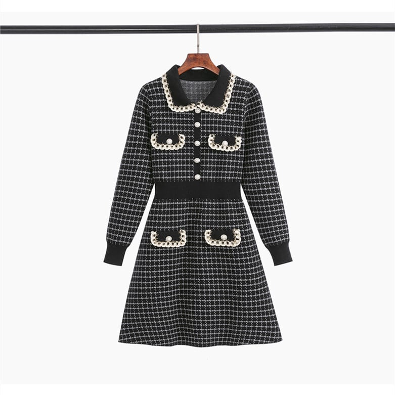 【dress】ニットワンピース　M25479