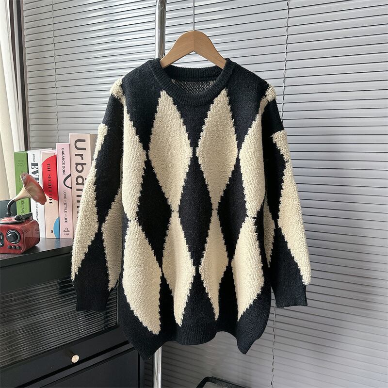 【tops】ダイヤモンドニットセーター　M18799