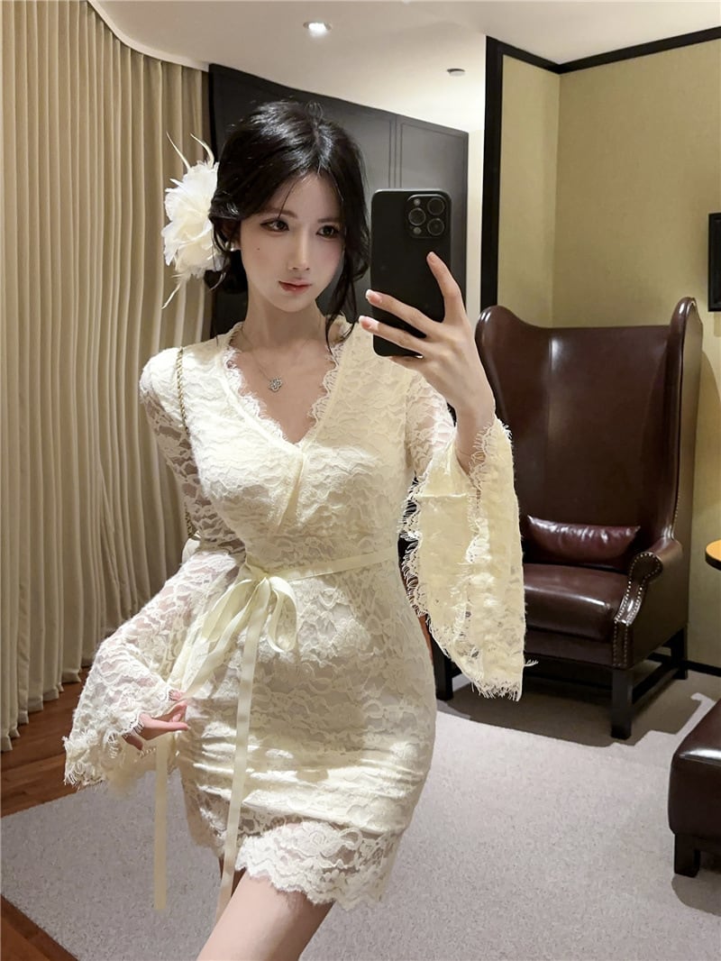 【dress】レースデートワンピース　M28164