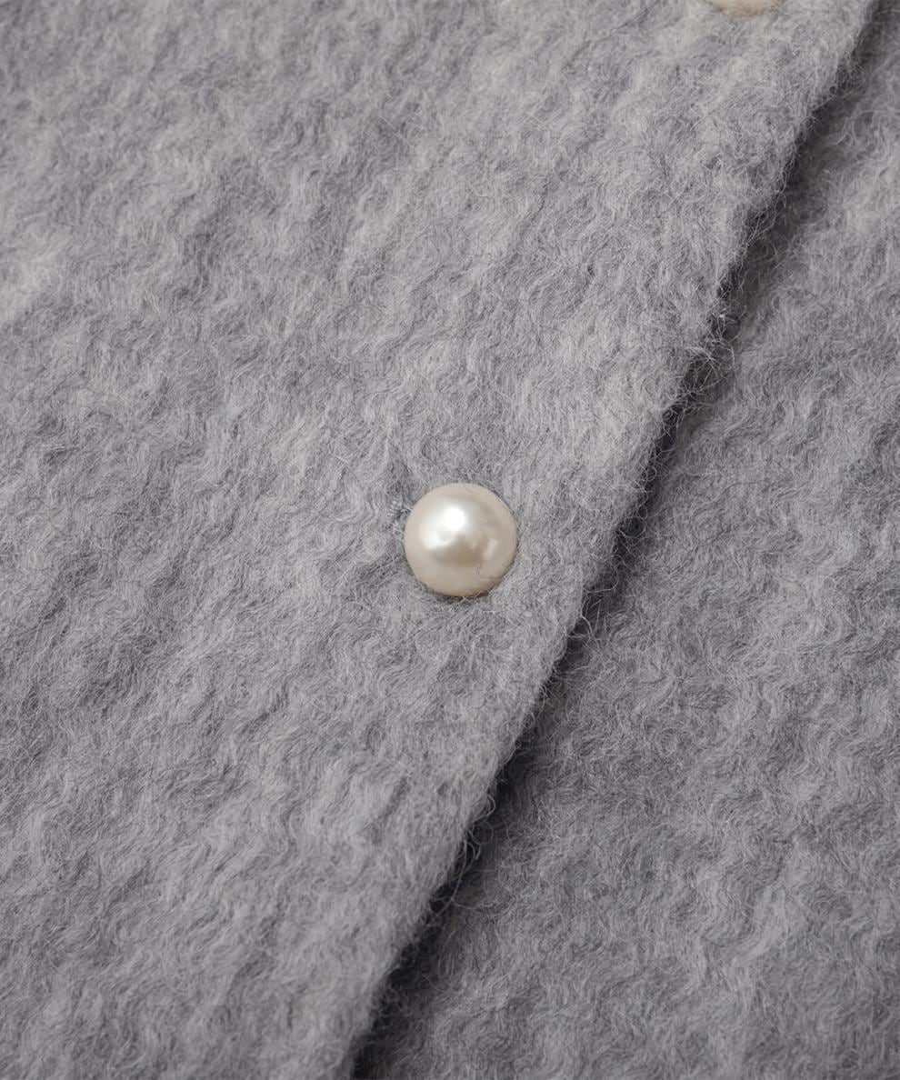 【outer】パールロング丈コート　M27778