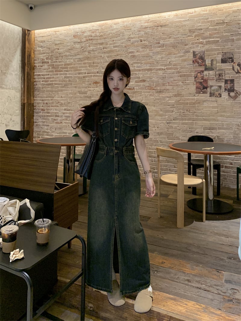 【dress】デニムワンピース　M24038
