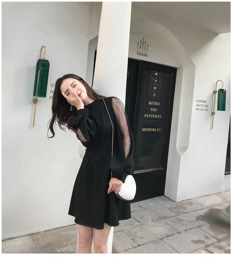 【dress】好感度UP!気質満点春冬オシャレレースファッションワンピース G2550