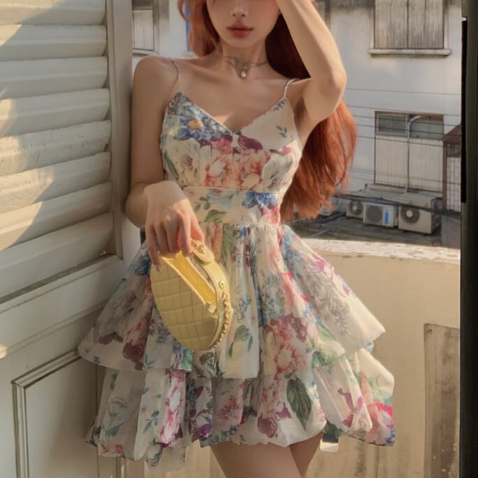 【dress】不規則 イレギュラーキャミワンピース　M24035