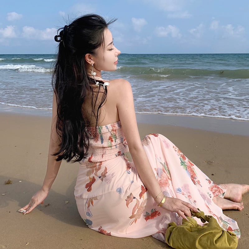 【dress】ホルターネックワンピース　M25213