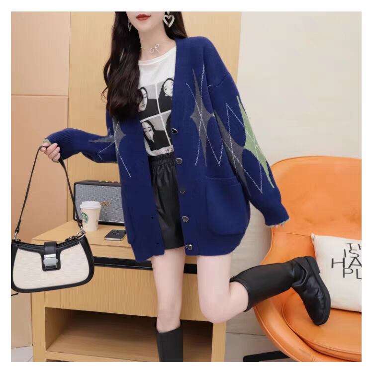 【outer】Vネックニットカーデ　M28166