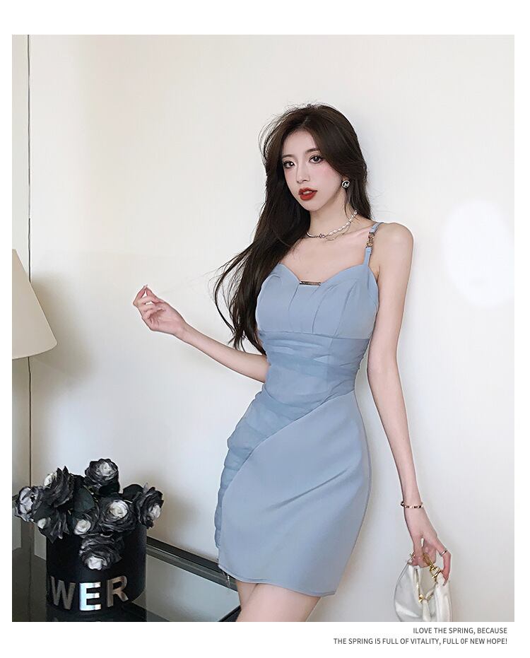 【dress】メッシュ切り替えキャミワンピース G21086