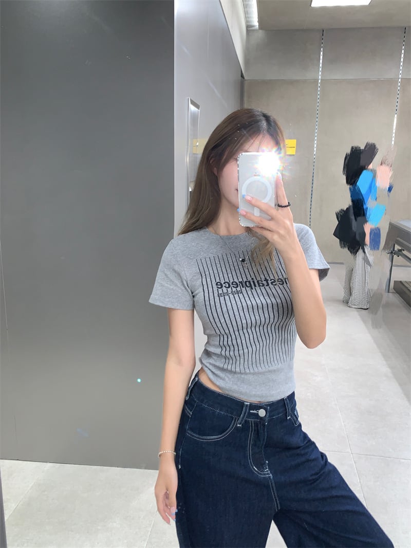 【tops】プリントTシャツ　M25102