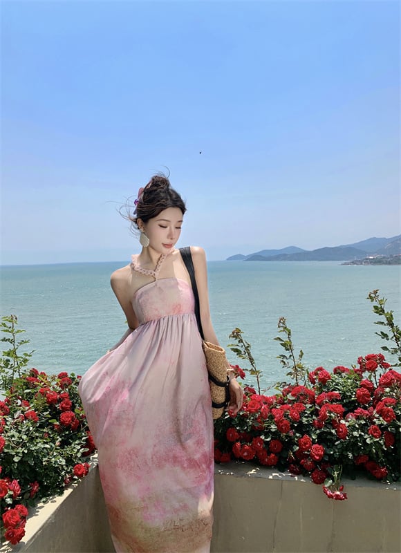 【dress】プリントワンピース　M25187